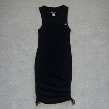Champion Black Campus Sleeveless Bodycon Mini Tank Dress Sz Xs