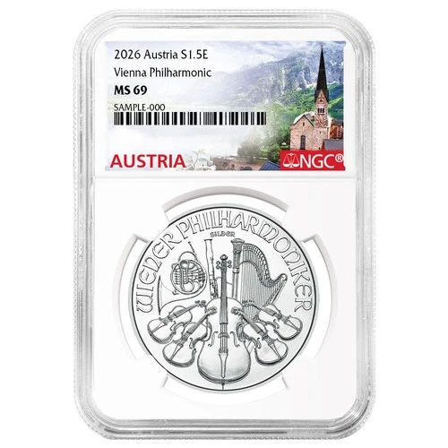 2026 Austrian Silver Philharmonic 1 oz — photo from the most recent tracked eBay sale