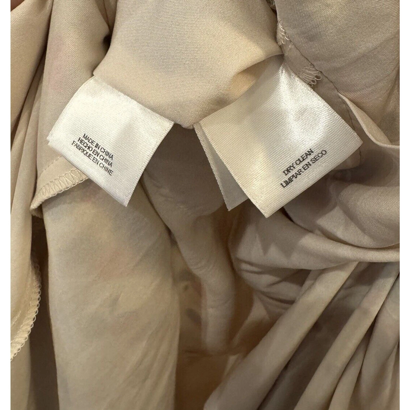 VETEMENTS Abito donna Anne Klein 8 senza maniche panna rosso blu con cintura a pois svasato foderato midi