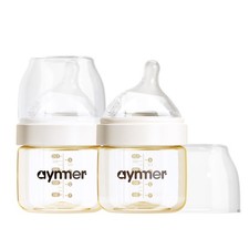 PPSU Natural Baby Bottle for Newborn Breastfeeding Babies, Breast-Like, Anti-...