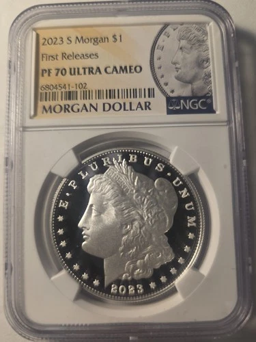 2023-S $1 Morgan Silver Dollar NGC PF 70 Ultra Cameo .999 First Releases