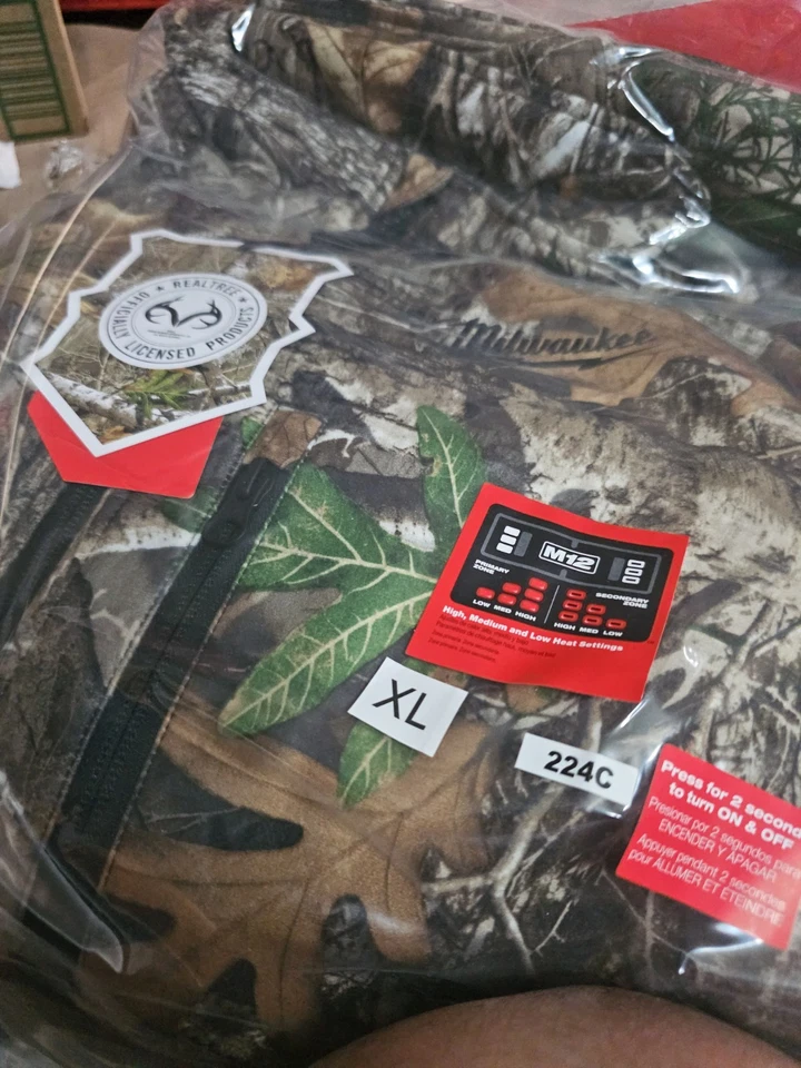 Milwaukee 224C-21XL Milwaukee Tool M12 Camuflaje Chaqueta Térmica Kit, XL Foto 3 de 3