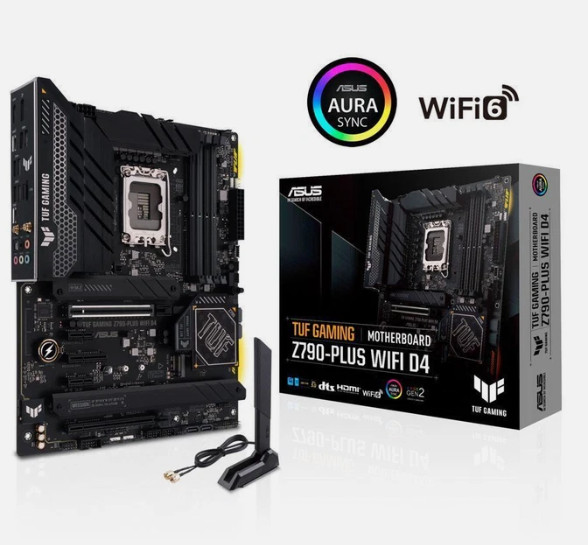 ASUS TUF GAMING Z790-PLUS WIFI D4 LGA1700 DDR4*4 128GB ATX Motherboard