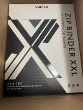 NIB Vault X SV 10.5 XXL Zip Binder 16 pocket Inspired by Black Bolt/White Flare
