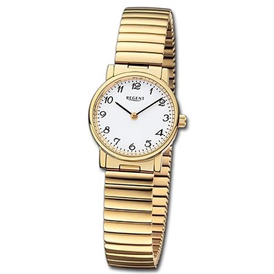 Regent Damen Armbanduhr Analog Edelstahlarmband gold URF1243
