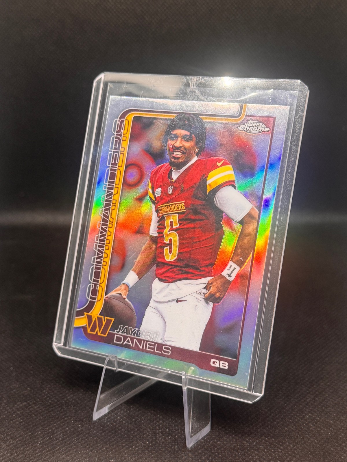 Jayden Daniels 2025 Topps Chrome Photo Variation #295b Washington Commanders SSP