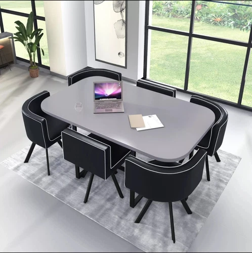 6-Chair Dining Table Set Round Table
