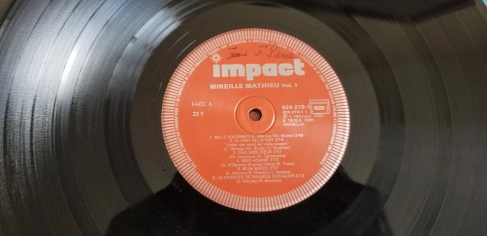 Mireille Mathieu - Vol. 1 - Impact records - France (1985) - Image 4 of 4