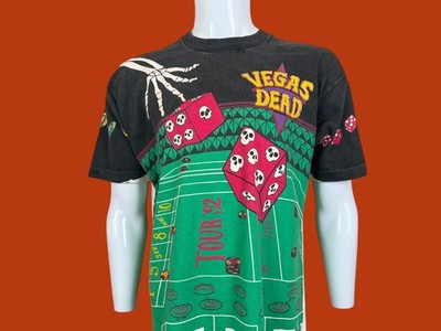 Vintage Grateful Dead Liquid Blue Vegas Dead All Over Print 1992 T