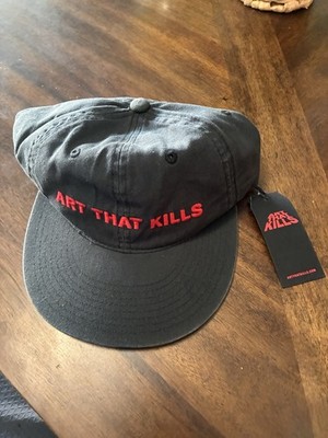 Gallery Dept Art That Kills Black Red Adjustable Embroidered Logo  Cap