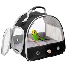 Bird Travel Carrier, Portable Small Bird Parrot Parakeet Carrier with Standing