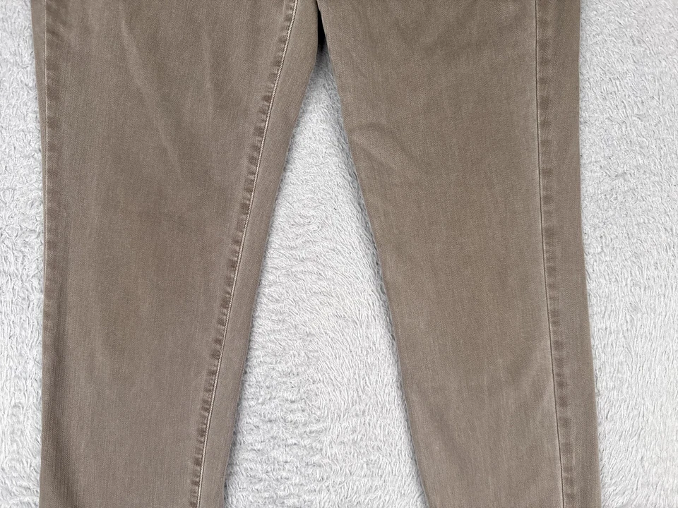 J. Jill Jeans Womens 8 Taupe Authentic Fit Slim Ankle Stretch Denim Pants 30x29 - Image 3 of 4