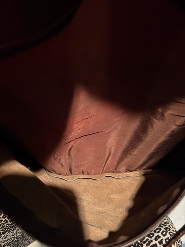 Vintage Echtleder Kleidersack braun Reise Anzug Kleid Gepäck Reißverschluss mit Schlüssel - Bild 4 von 6