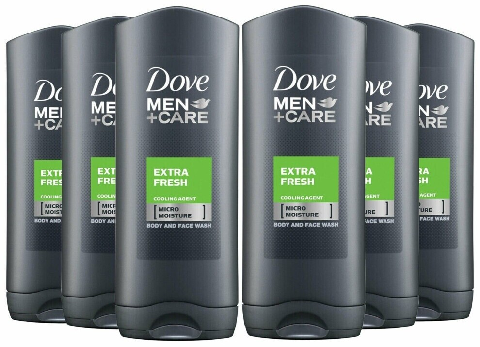 Dove Men + Care Extra Fresh Body And Face Wash 250 Ml - Pack Of 3 - Image 3