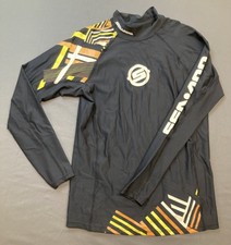 BRP 2864190912 SEA-DOO Men's Vibe SS LS Rashguard Large BLACK New Genuine