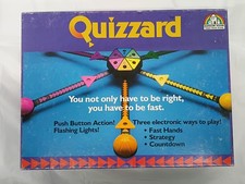 Quizzard 1988 Vintage Electronic Trivia Board Game Fast Hands Strategy