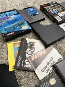 Silent Service California Games Jeoboardy & Wheel Nintendo NES CIB Lote en caja x 4