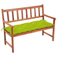 Gartenbank Massivholz Akazie 120 Cm Mit Auflage