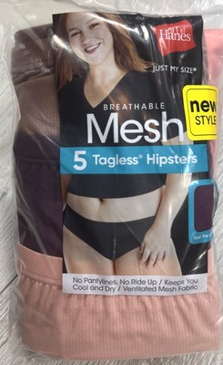 Breathable Mesh Just My Size Panties Hanes JUST MY SIZE 5-Pair