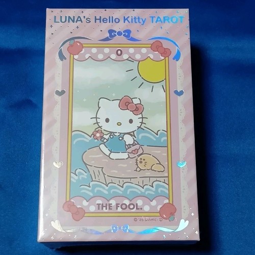 Luna's Hello Kitty Tarot 78-card deck with storage box Japan New F/S - Picture 2 of 12