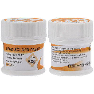 Replacement 183  Leaded Medium Temperature Solder Paste (50g) (XZZ)