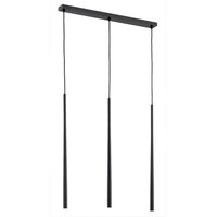 HäNgelampe 3-Flammig Esstisch Metall Schwarz G9 L:60 Cm Pendelleuchte Esstisch