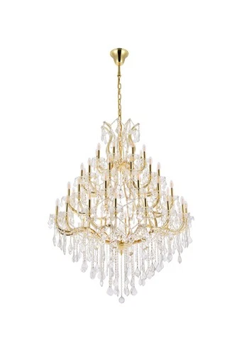Elegant Lighting 2800G46/RC Maria Theresa 49 Light 46"W Crystal - Chrome - Picture 5 of 12