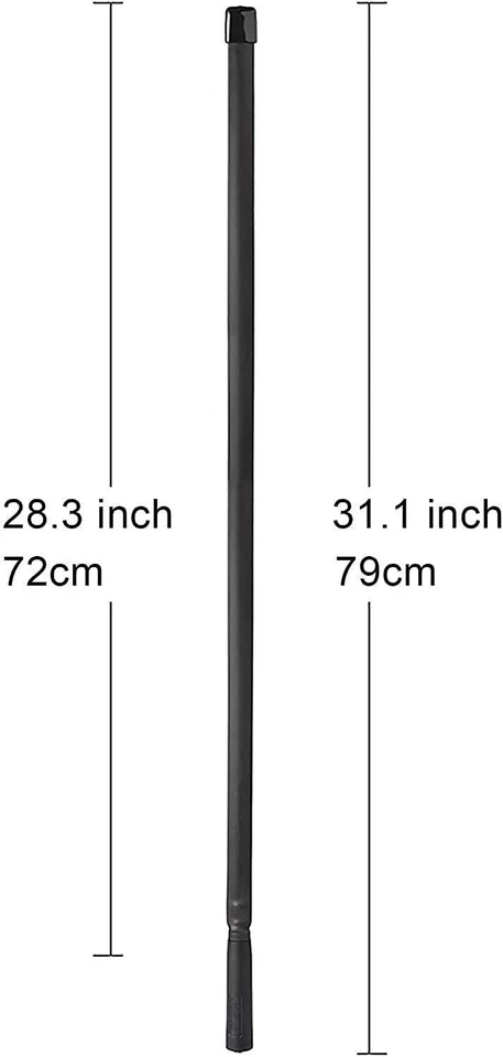 Antena de radioaficionado SMA táctica CS plegable doble banda VHF UHF para Wouxun Baofeng - Imagen 4 de 4