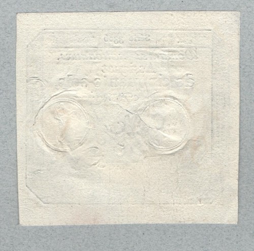 France 50 soles note 1792, A56, cut in the middle, (30) XF-aUNC - Picture 2 of 2