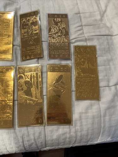 Super Bowl 22kt Gold 27 Tickets See Photos. Factory Sealed . See Photos - Picture 9 of 24