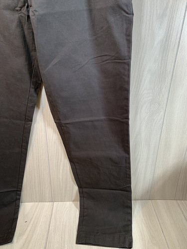 Pantalones Hombre Gris 32x32 BANANA REPUBLIC MASON STRETCH CHINO ALGODÓN/SPANDEX Cónico - Imagen 4 de 8