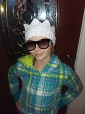 Handmade to order crochet crown earwarmer/ Newborn to adult sizes