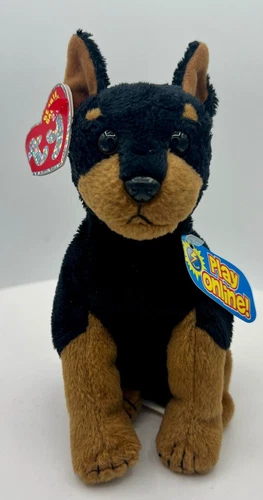 TY Beanie Baby “Trooper” the Doberman Dog Retired Vintage MWMT (7 inch)