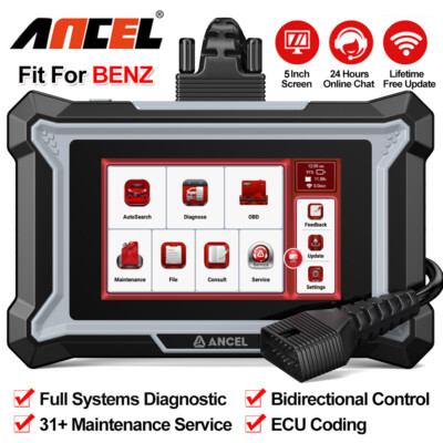 Für Mercedes-Benz All-System-Bidirektionaler OBD2-Scanner   Öl-TPMS-DPF-Diagnose