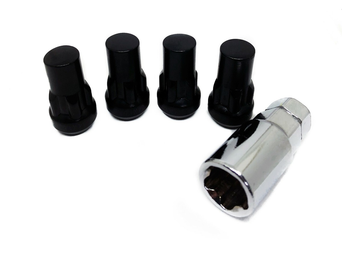 Chrome Wheel Locks Lug Nut Set – 14x1.5, 1.75″ Length For SUV Sierra Traverse Acadia Escalade