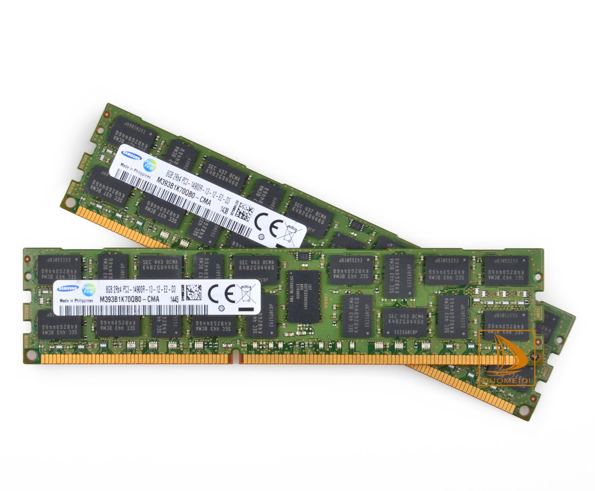 SAMSUNG - DDR3 1866MHz PC3 14900R DIMM 8GB×4 Samsung Kits 4X 8GB 2RX4 PC3-14900R DDR3-1866Mhz ECC REG