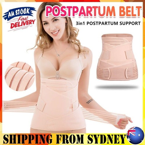 3 In 1 Abdomen Tummy Band Pelvis Belly Postpartum Belt Wrap Recovery Shapewear - Picture 12 of 12