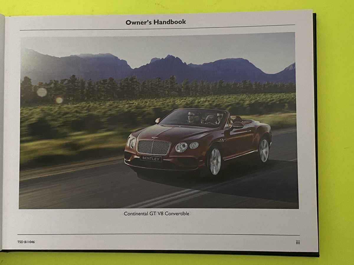 CONTINENTALベントレーコンチネンタルオーナーズハンドブック取扱説明書 CONTINENTALベントレーコンチネンタルオーナーズハンドブック取扱説明