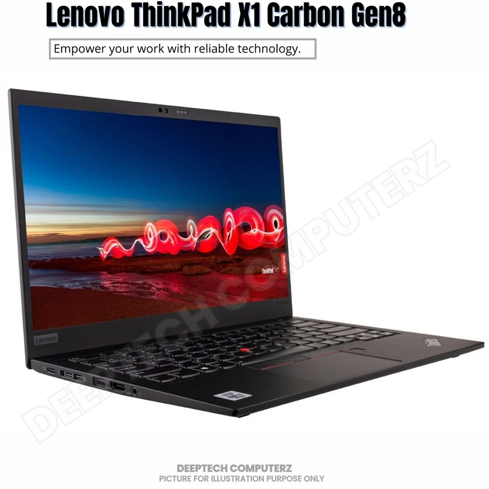 Lenovo ThinkPad X1 Carbon Gen8 Core i7 10th Gen 16GB RAM 2TB SSD 4K Win11 Laptop - Image 2 of 4