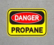 Danger Propane Sticker Decal Sign Label Safety Warning Caution Hazard Fire Car