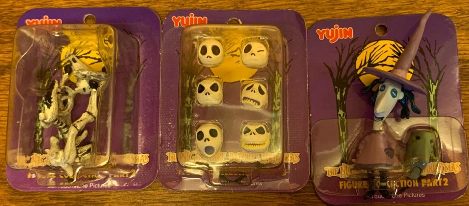 The Nightmare Before Christmas 1-2" Figure Collection II Set of 6 Yujin - Image 2 of 4