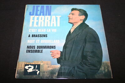 JEAN FERRAT EP 45T 7'' C'EST BEAU LA VIE