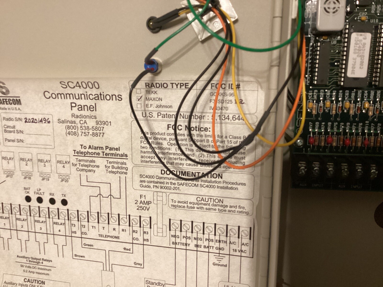 Safecom Error Message SAFECOM…SC4000….Communications Panel…..NEW | eBay