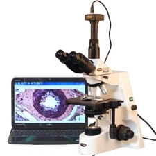 AmScope 40X-2500X Infinity Plan Achromatic Compound Microscope + 10MP Camera