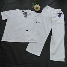 Uni HQ Men Women Unisex Classic Scrub Set V-neck Top and pants Hospital Uniforms
