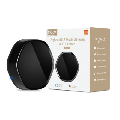 MOES WiFi 2in1 Wireless Multi-Mode Gateway Hub + Universal IR Remote Controller