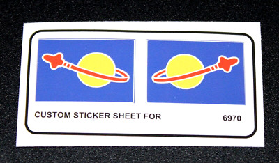 Custom Aufkleber für 6970 Replacement Sticker Sheet for  Command Base