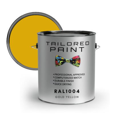 RAL1004 GOLDGELB Matt uPVC Fenster & Tür 1K Pinsel oder Spray On