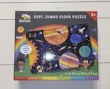 Little Buffalo 50 pc. Jumbo Solar System Space Floor Puzzle Children Kids