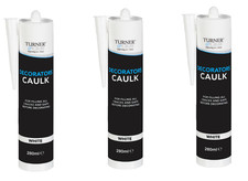 3 Pack - Turner & Gray Decorators Caulk 280ml filling All Cracks & Gaps Decorate